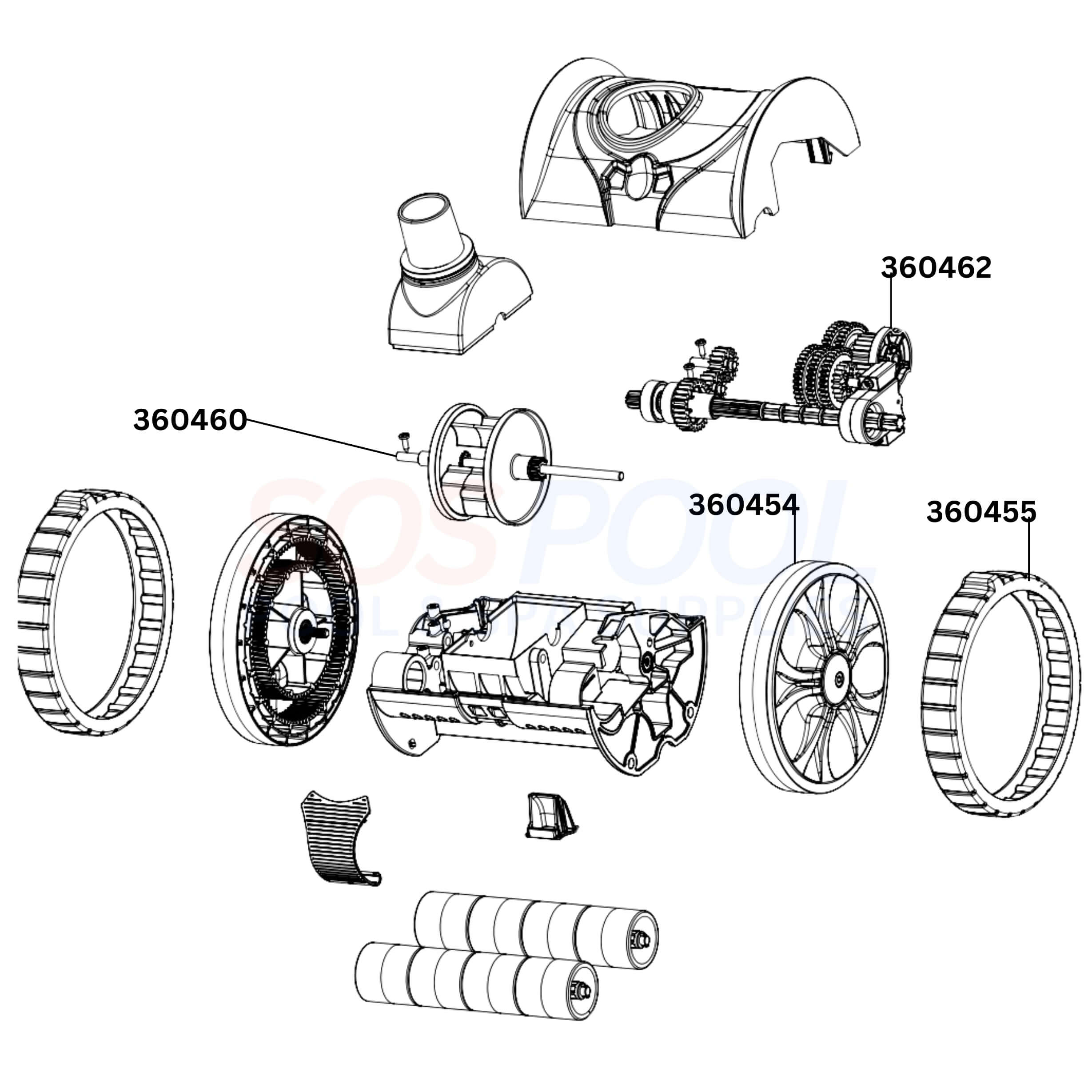 Pentair Lil Rebel Aboveground Cleaner Diagram & Part List
