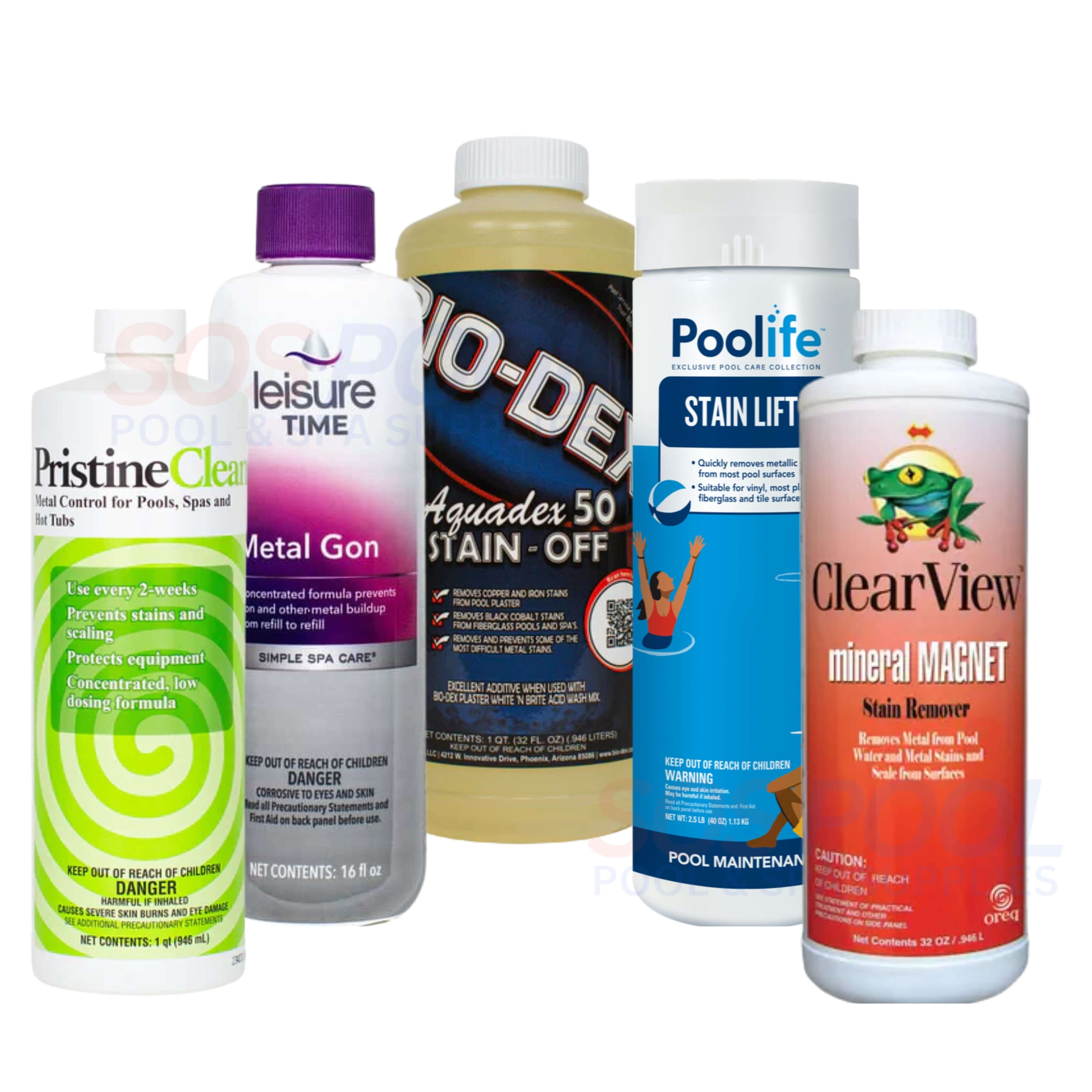 Scale and Stain Removers for Pools & Spas