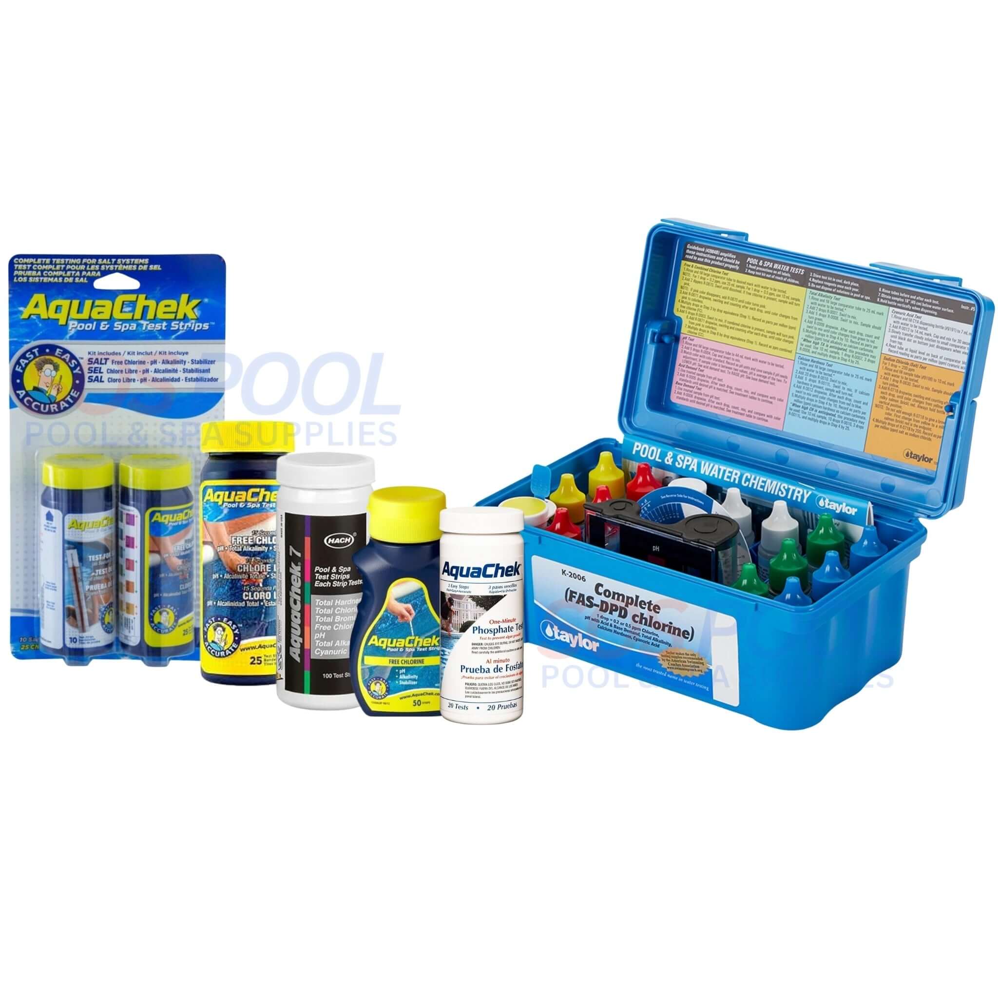 Water Test Kits & Strips for Pool Chemistry