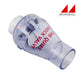 Magic Plastics 1" Slip x Slip Check Valve, clear, SKU 0821-10C, ideal for pool supplies, ensuring leak-free connections.