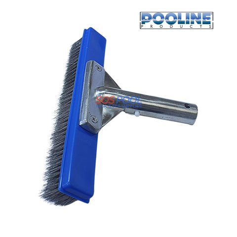 Pooline Stainless Steel Brush for black algae, rust stain, calcium build up, 10" | SOS Pool, effective pool cleaning tool.