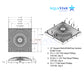 AquaStar 12" Square Retrofit MoFlow Suction Outlet Cover | R12MF101