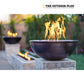 The Outdoor Plus Sedona Fire Bowl with flames, hammered patina copper, 27" - available at Discount Pool Mart DPM.