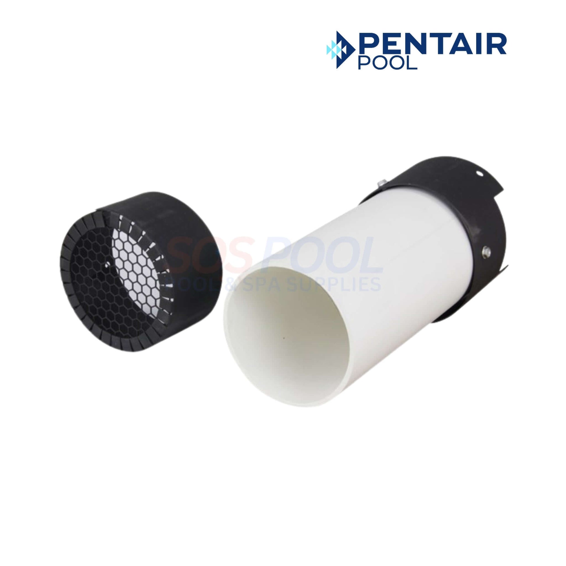 Pentair Direct Air Intake Duct Kit 461031 with PVC duct and filter cap for MasterTemp pool heaters by SOS Pool.