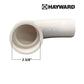 Hayward EcoFlo Street Sweep 90-Degree Elbow - 2 in. Spigot x Socket | EFC3220SW