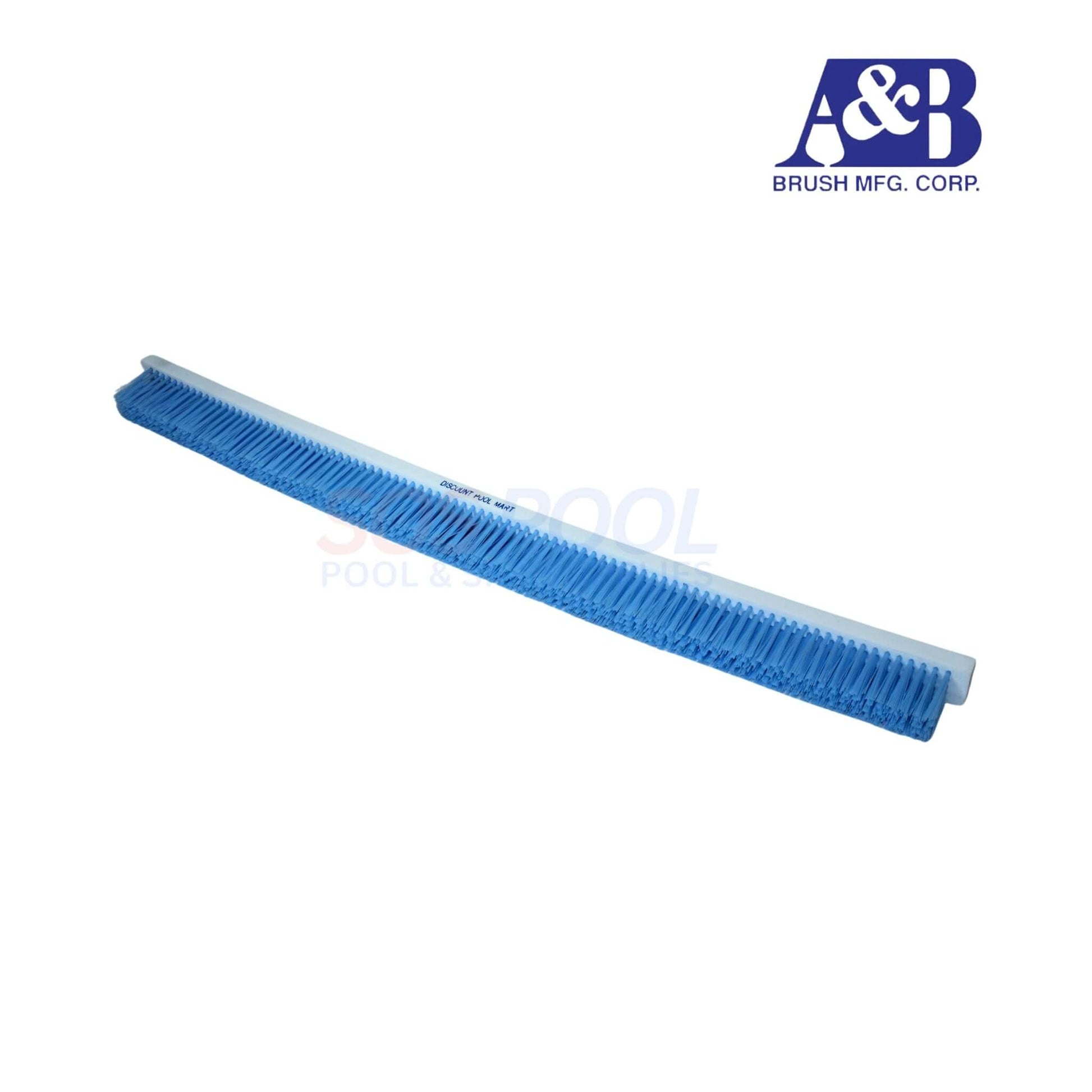 A&B Curved Commercial Wall Brush 24" 3020-R for efficient pool cleaning by SOS Pool, featuring durable nylon bristles.