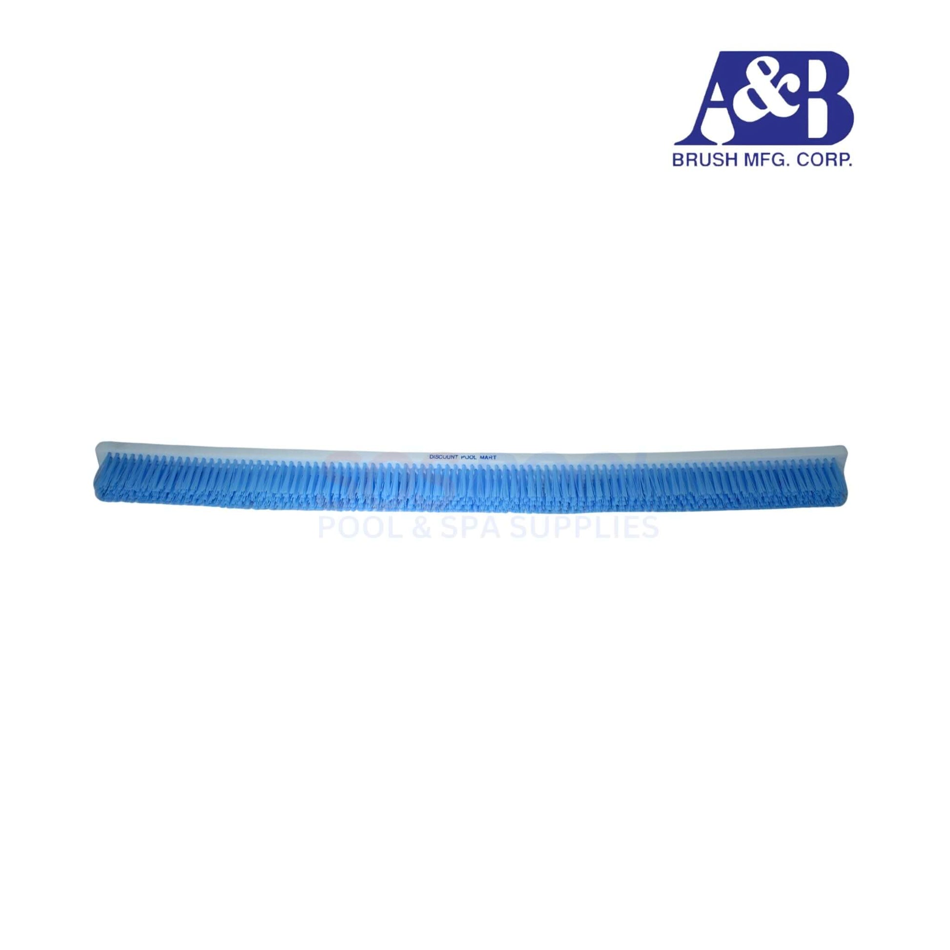 A&B Curved Commercial Wall Brush 24" 3020-R for SOS Pool cleaning, featuring durable nylon bristles for effective dirt removal.