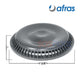 Afras Anti Vortex Drain Cover in light gray, 7 3/8 inch, VGB compliant, proper for SOS Pool systems.
