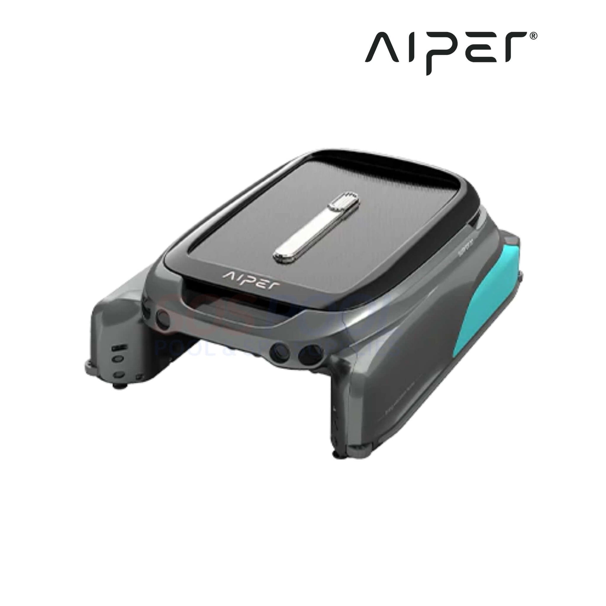 Aiper Cordless Robotic Pool Skimmer Surfer S1, model SOS Pool, efficient automatic pool cleaning device.