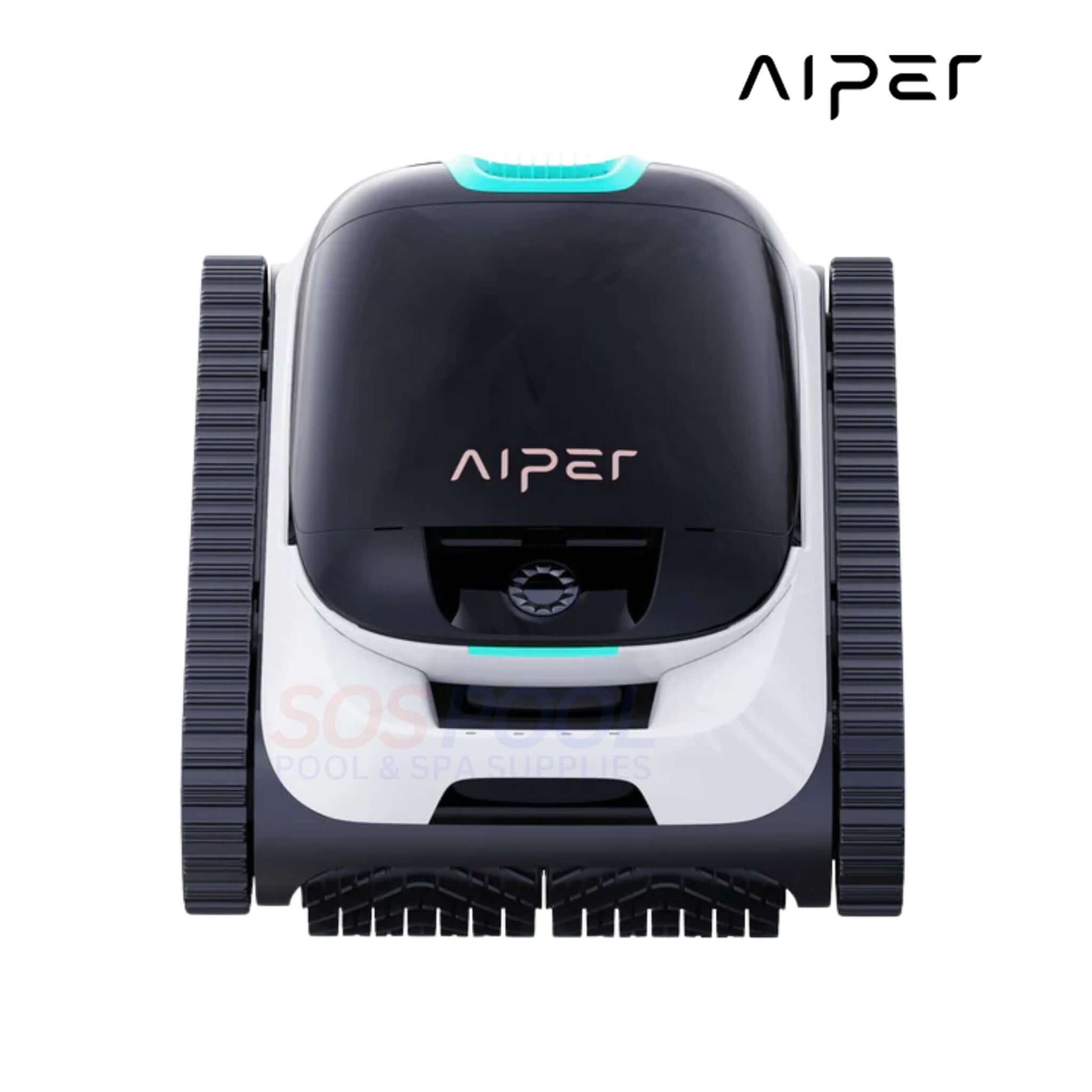 Aiper Scuba N1 Cordless Robotic Pool Cleaner in black and white, perfect for any pool. Ideal for SOS Pool supplies and swimming pool parts.