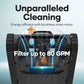Aiper Scuba N1 Cordless Robotic Pool Cleaner close-up, showcasing energy-efficient brushless drain motor for up to 80 GPM filtration.