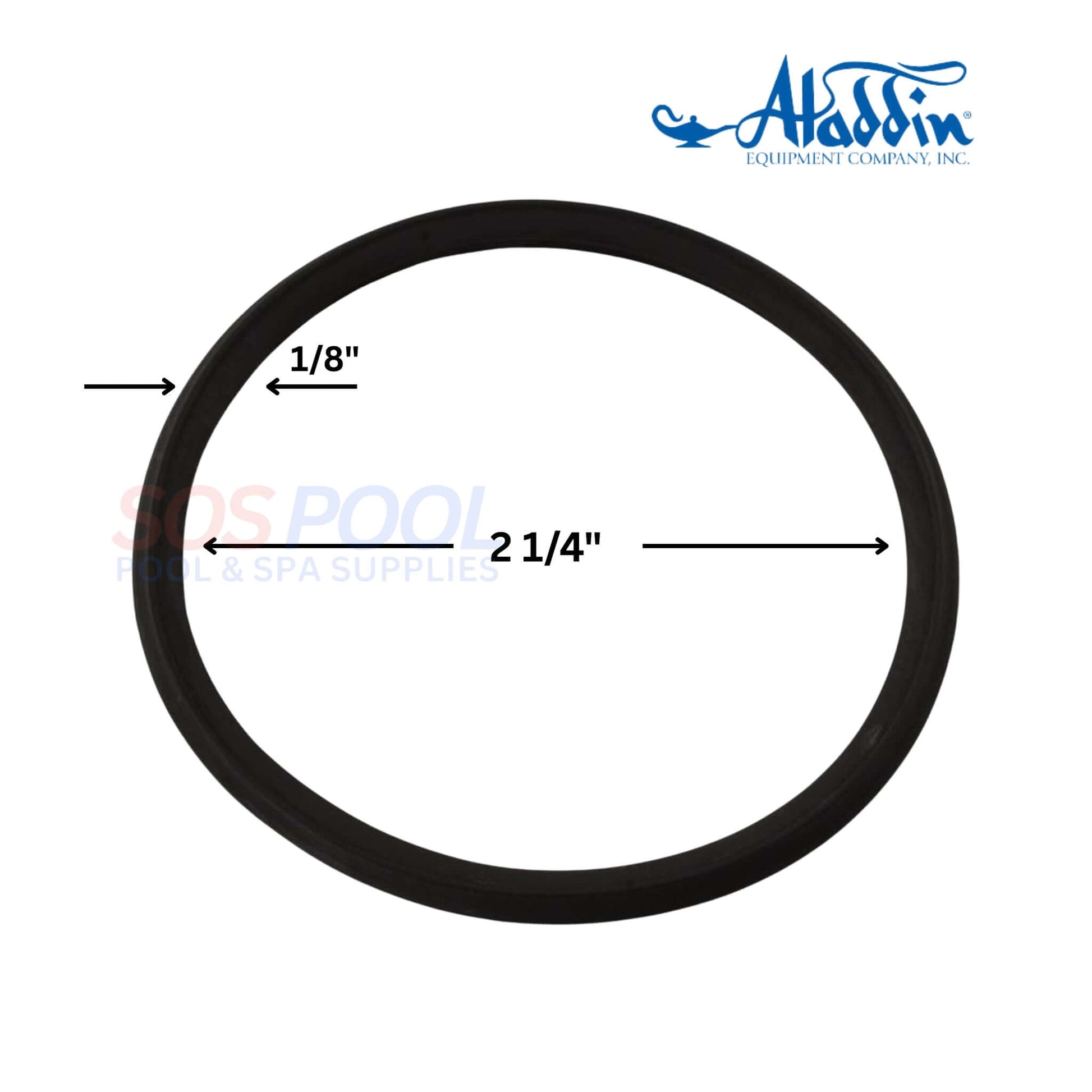 Aladdin 2" O-Ring Kit for Hayward Slide Valves | O-512KIT, 2 1/4 inch black O-ring from SOS Pool supplies, ideal for sealing.