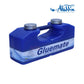 Aladdin Gluemate Dual Cavity Container | 2000, blue dual-cavity container for pool supplies, 36 oz each for glue and primer.