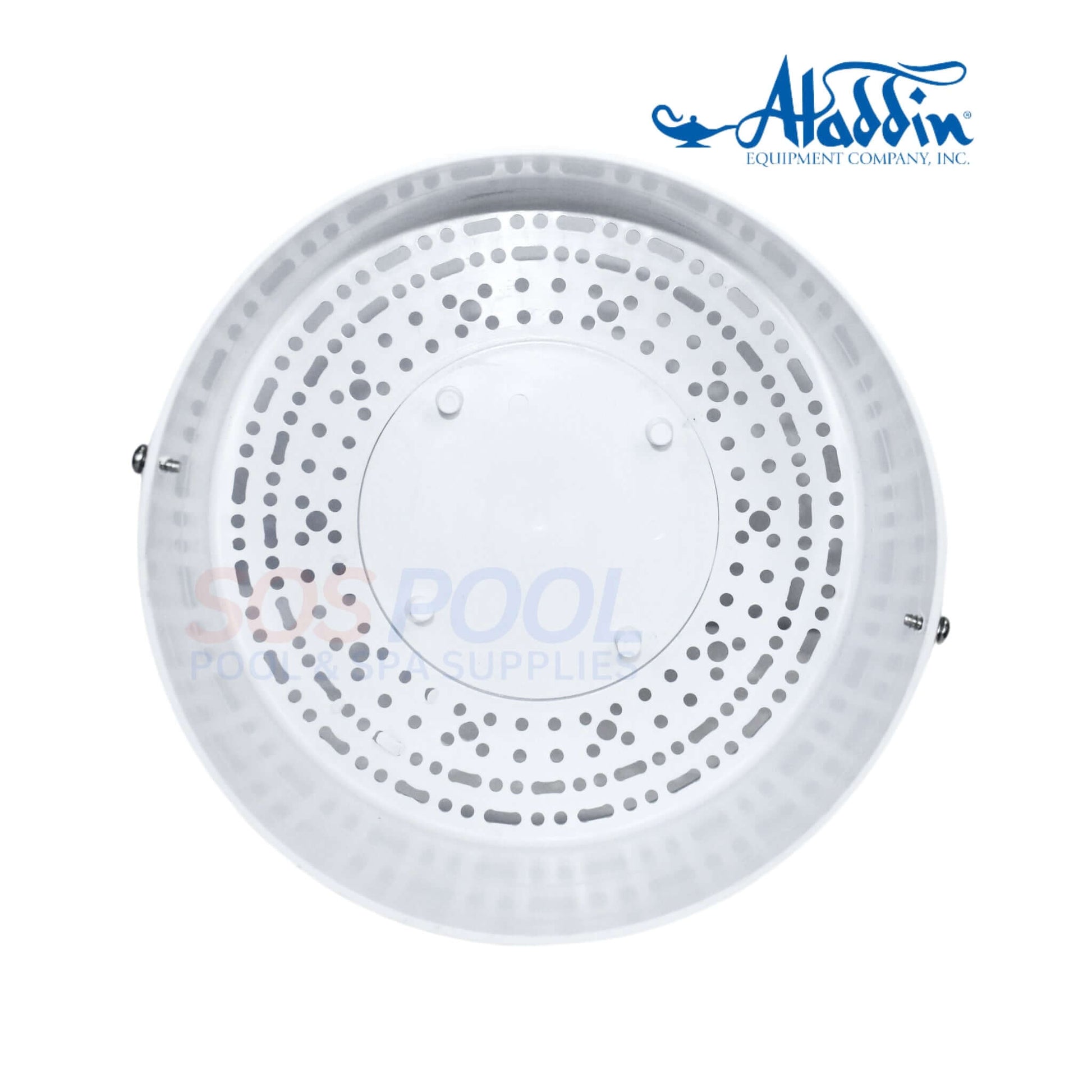 Aladdin B-104 Lily Pad Skimmer Float Basket for SOS Pool, 7-7/8" diameter, durable plastic design.