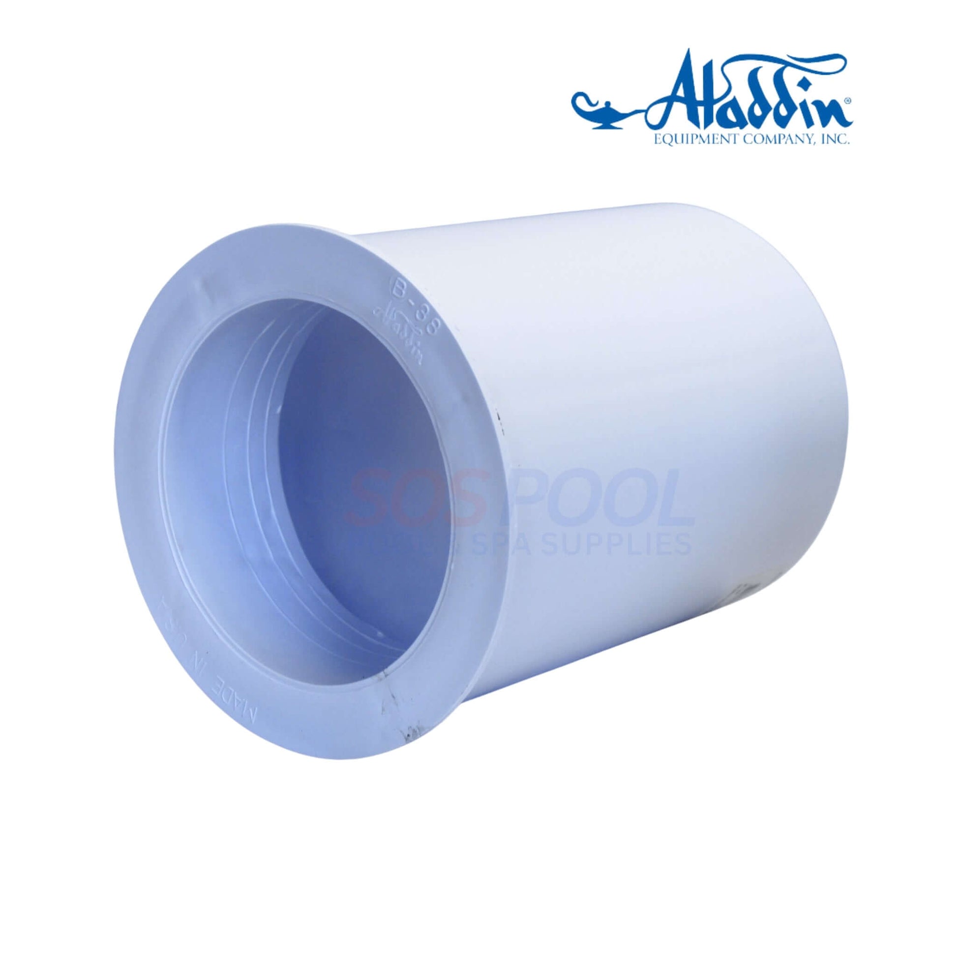 Aladdin No Niche Complete Pond Skimmer | 750/750B white pipe part at SOS Pool, ideal for pool supplies and swimming pool parts.