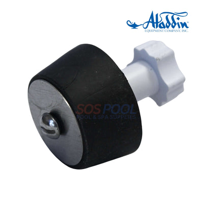 Aladdin Pressure Test Rubber Plug 2" | 800-11 in black and white, ideal for sealing 2 inch plumbing lines, from SOS Pool supplies.