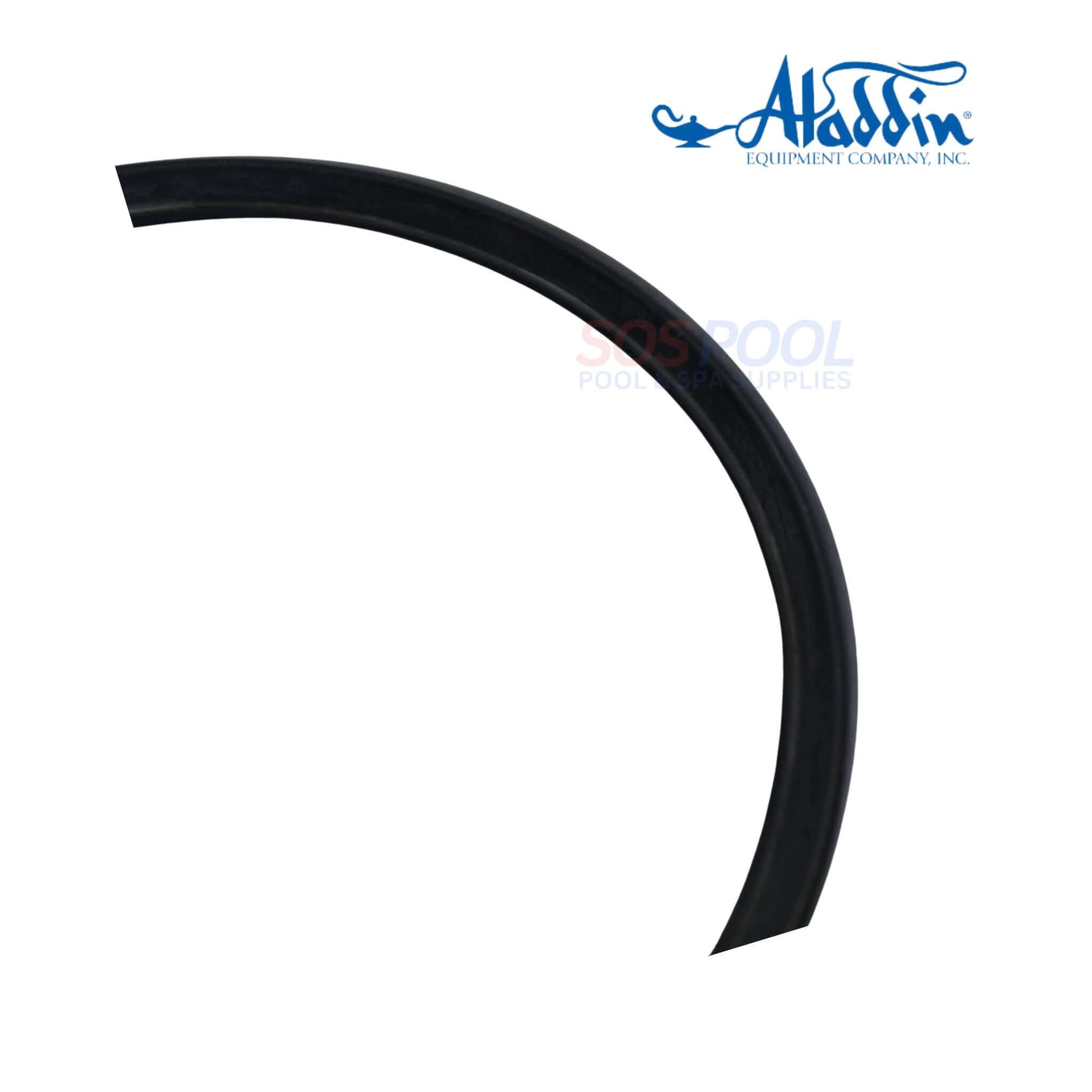 Aladdin Sta-Rite Light Lens Gasket | O-492 in black, curved shape, used for pool lighting replacement, SOS Pool supplies.