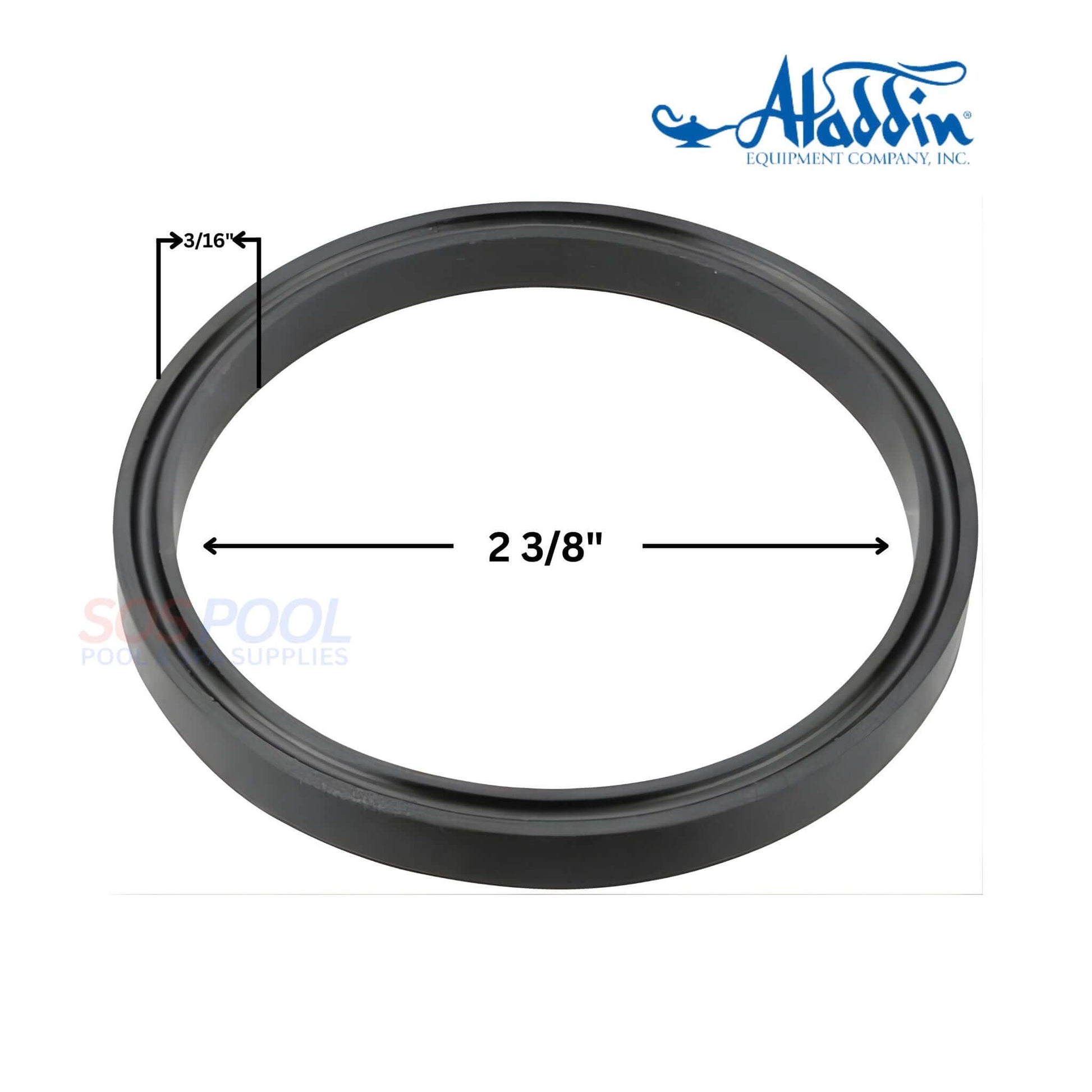 Aladdin Super Pump Diffuser Gasket | SPX1600R | O-141, black elastomer gasket, 2 3/8" diameter, for pool pump assembly.