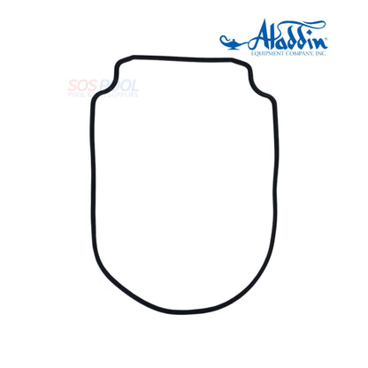Aladdin WhisperFlo Seal Plate Gasket | 357102 | G-413 in black, showing a precise shape for pump housing sealing. SOS Pool supplies.