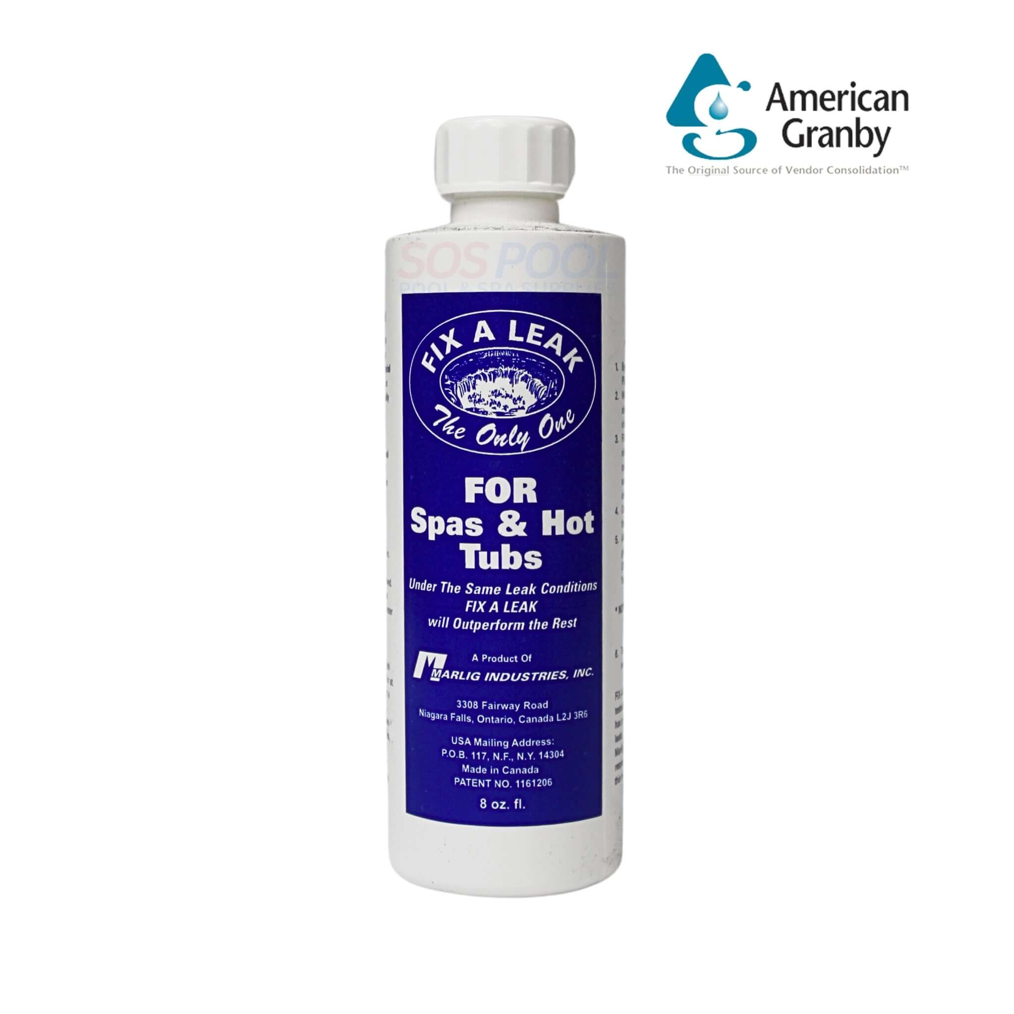 American Granby Marlig Fix-A-Leak Pool and Spa Leak Sealant | 8oz | FA