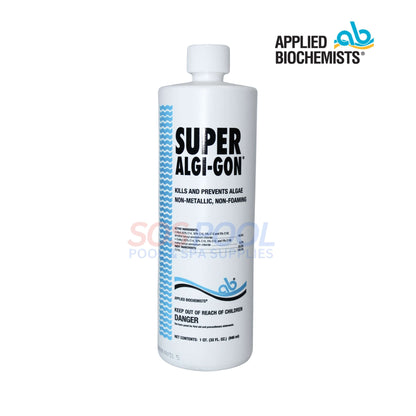 Applied Biochemists Super Algi-Gon Algaecide 32oz. Effective algae control for SOS Pool maintenance.