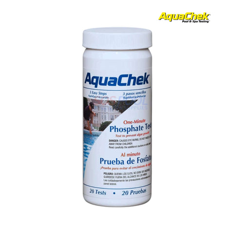 AquaChek Phosphate Test Kit 562227 with 20 strips for measuring phosphate levels in pools. SOS Pool recommended.