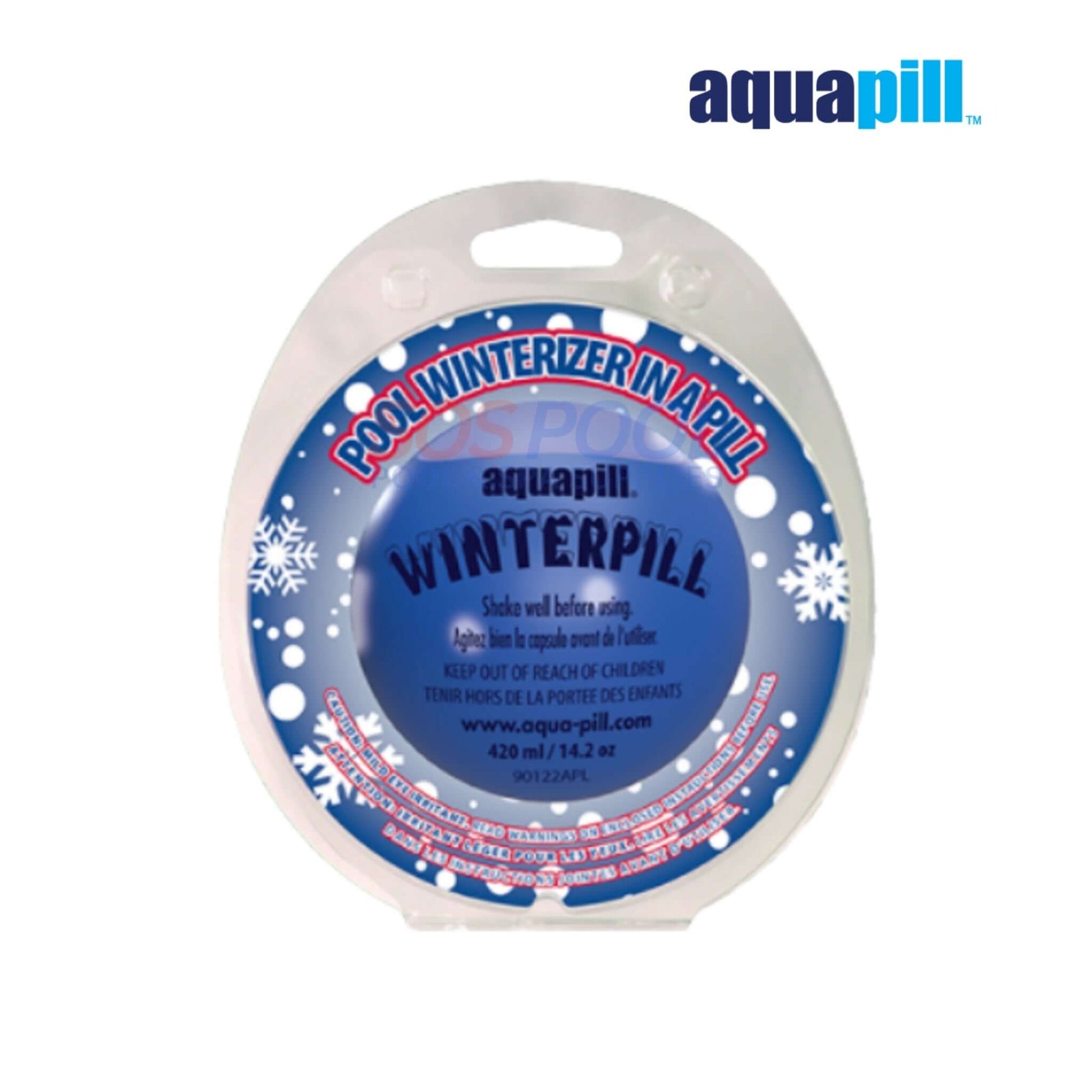 AquaPill WinterPill Pool Winterizer 15k Gallons | 90125APL in blue packaging, designed for pool winterizing, 42 ml size.