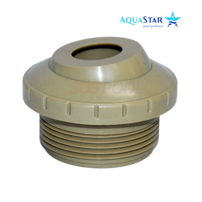 AquaStar Directional Eyeball Fitting 1.5" MPT 0.75" Eye Tan SOS Pool 8208 for optimized pool water flow.