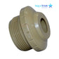 AquaStar Directional Eyeball Fitting, 1.5" MPT, 0.75" Eye, Tan, SKU 8208 for optimized pool water flow control.