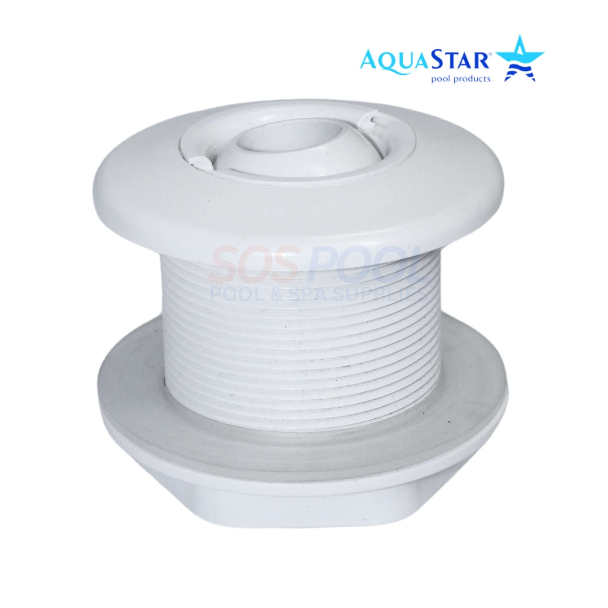 AquaStar Extended Return Fitting with Gasket & Eyeball 2" for swimming pools, SKU 1020F101, available at SOS Pool.