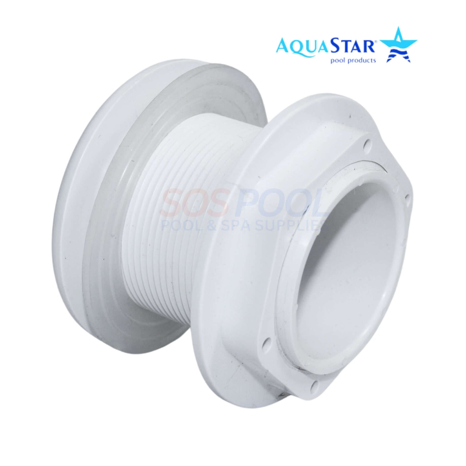 AquaStar Extended Return Fitting with Gasket & Eyeball 2" for pools, SKU 1020F101, from SOS Pool.
