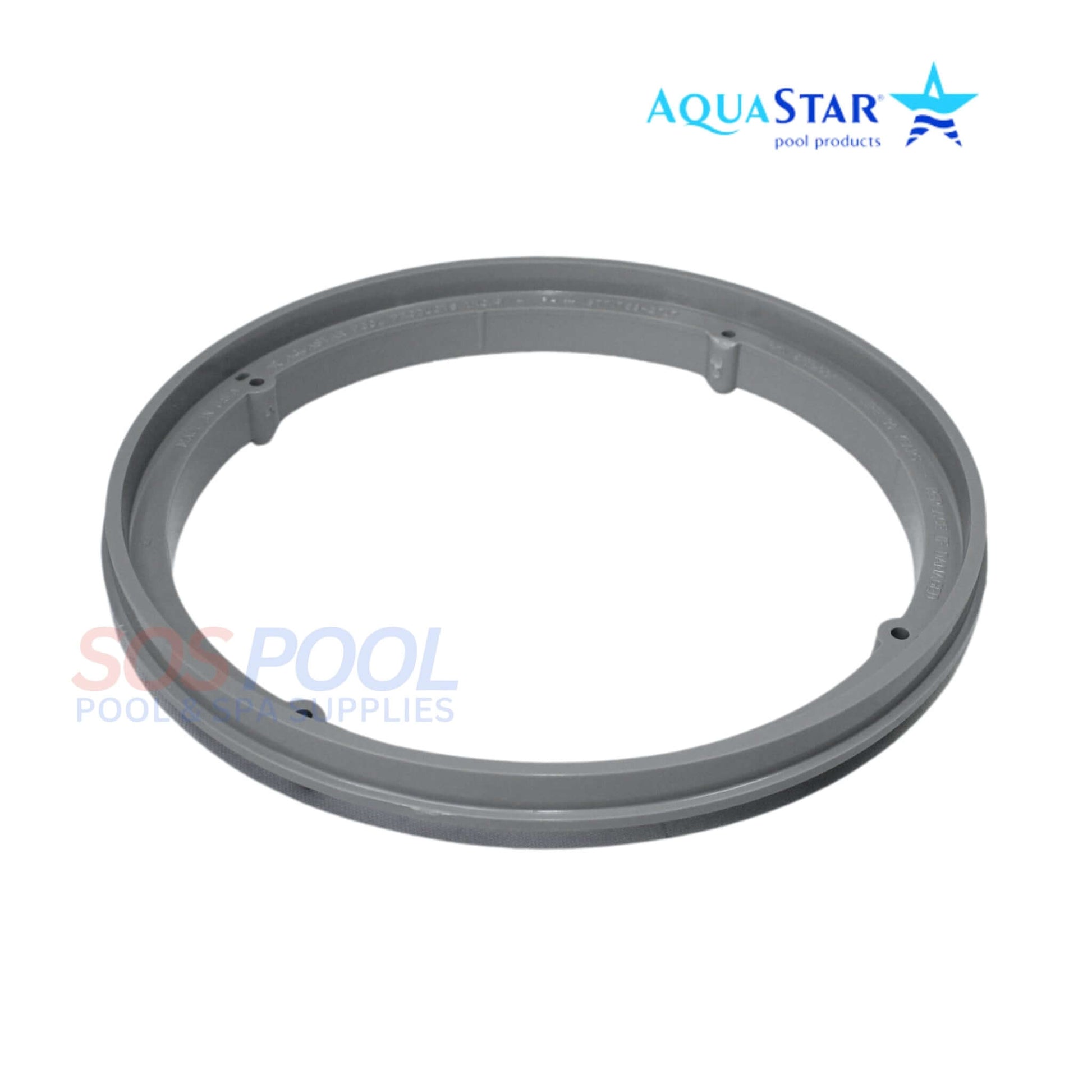 AquaStar CC8103 gray suction outlet cover for pools and spas, durable, UV-resistant, 8-inch round design - SOS Pool.