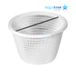 AquaStar skimmer basket for pool water filtration, white design, compatible with various AquaStar products, SKU: SKR17101.
