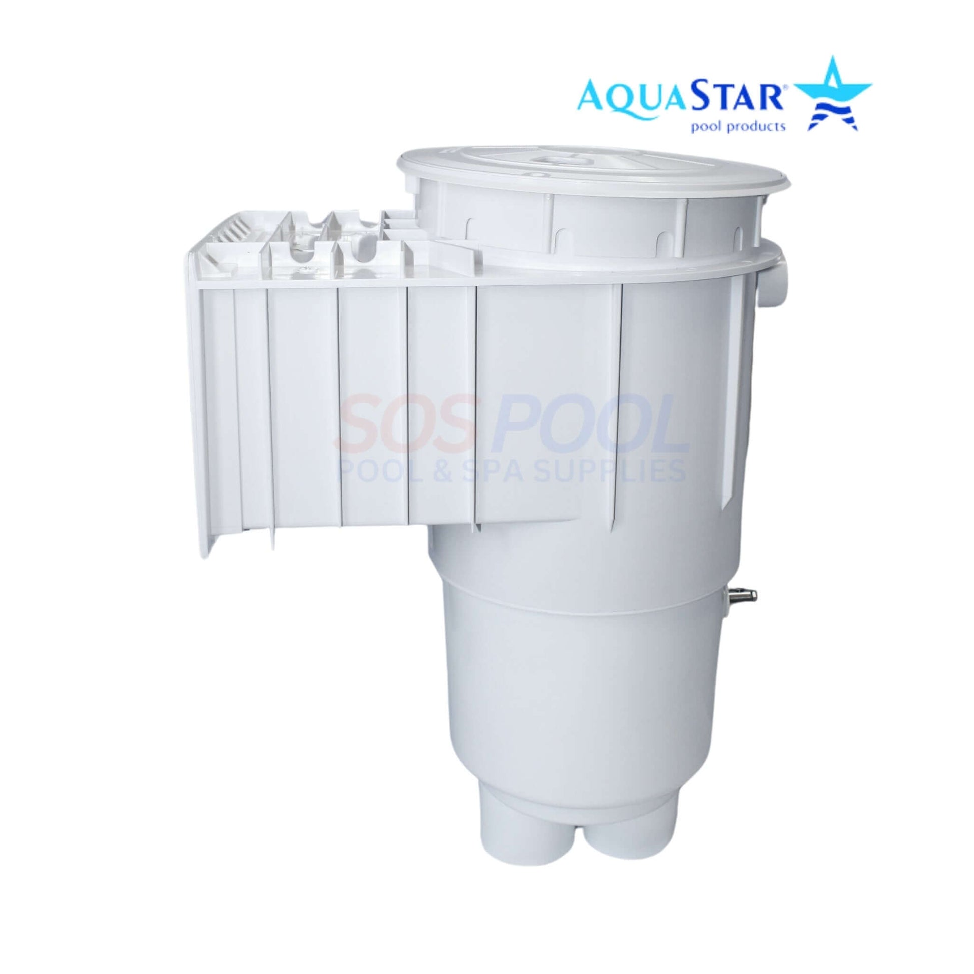 AquaStar Flow Star Water Bonded Skimmer with Flush Face for optimal pool circulation, SKU: SKR17101 - SOS Pool.