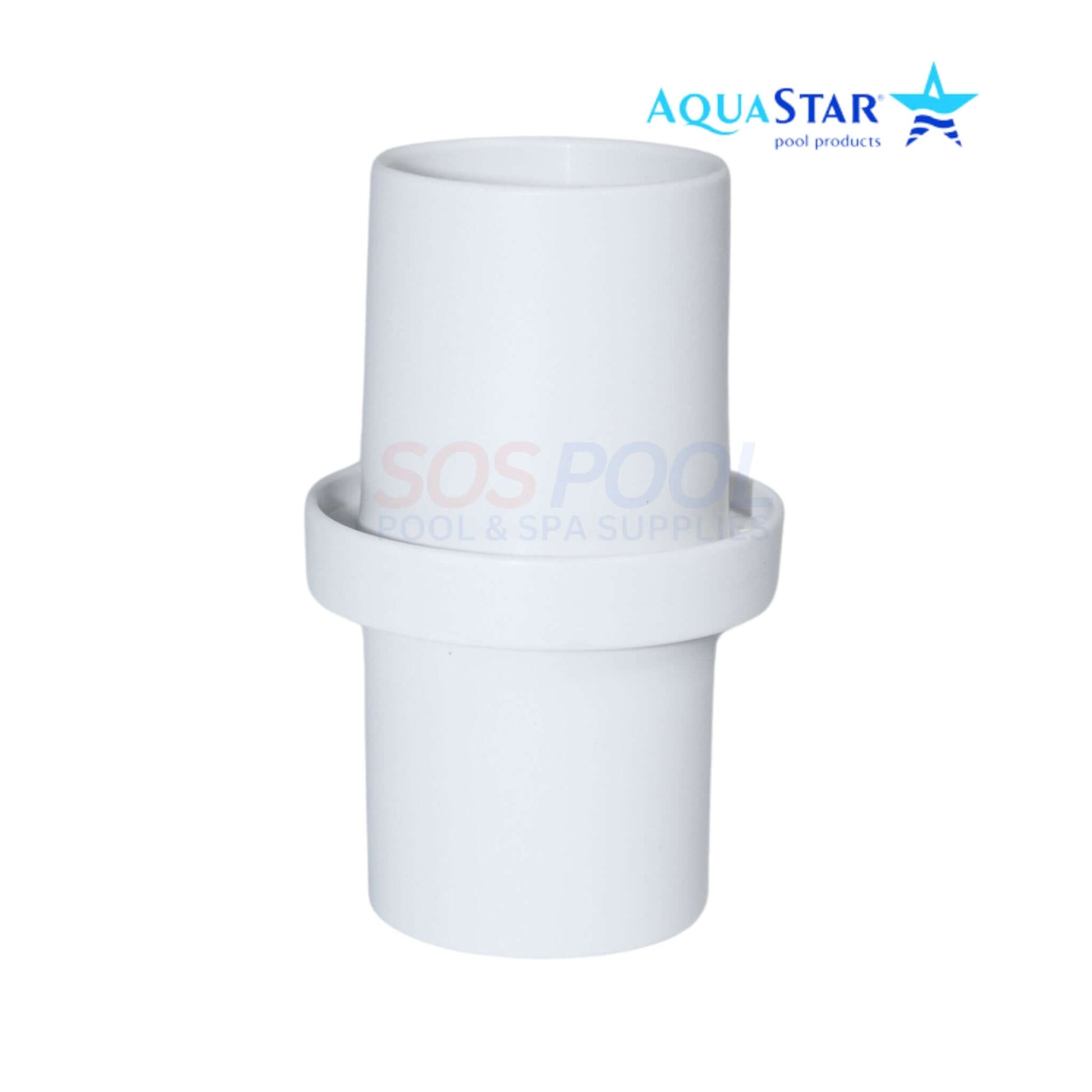 AquaStar Hose Connector Male to Male, 1.5-inch for pool/spa systems, leak-free fit, SKU HWN158, SOS Pool.