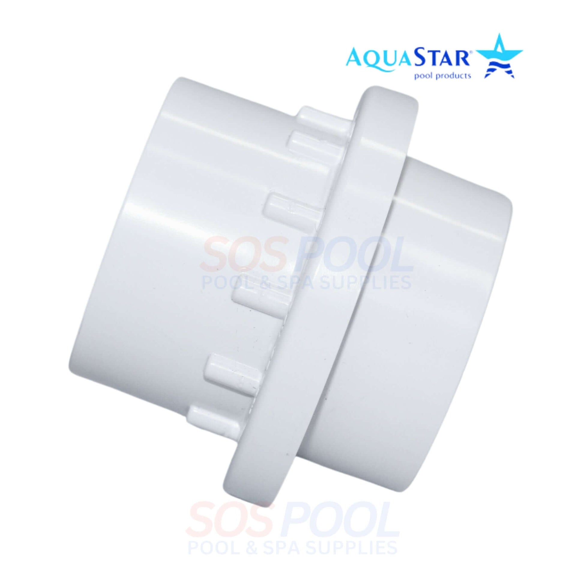 AquaStar Light Niche Return Fitting for 1.5" Pipe by SOS Pool - SKU 3601 - UV-resistant ABS for pool lighting.