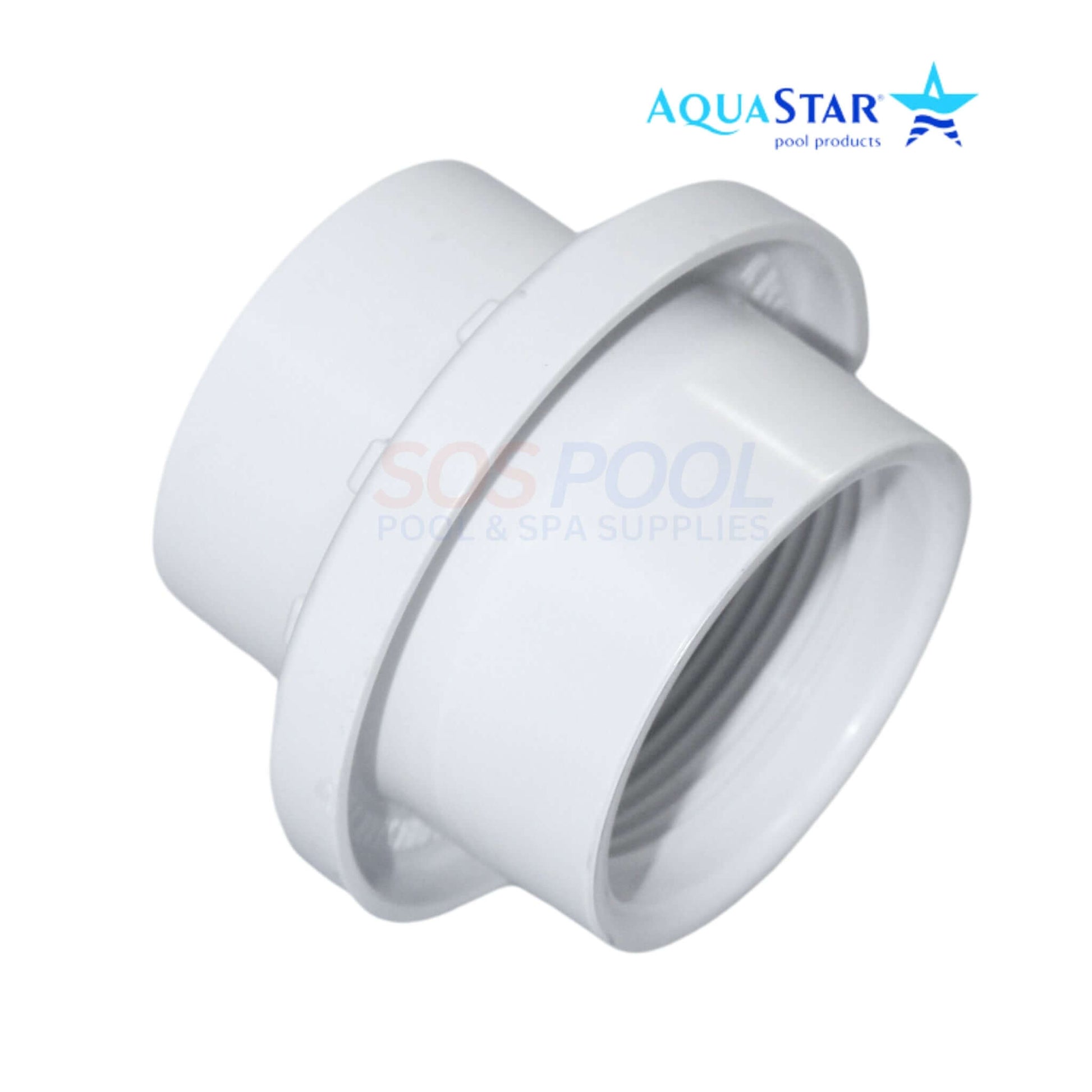 AquaStar Light Niche Return Fitting for 2" Pipe, 1.5" Socket, SKU 3701, by SOS Pool - Durable, Versatile Design.