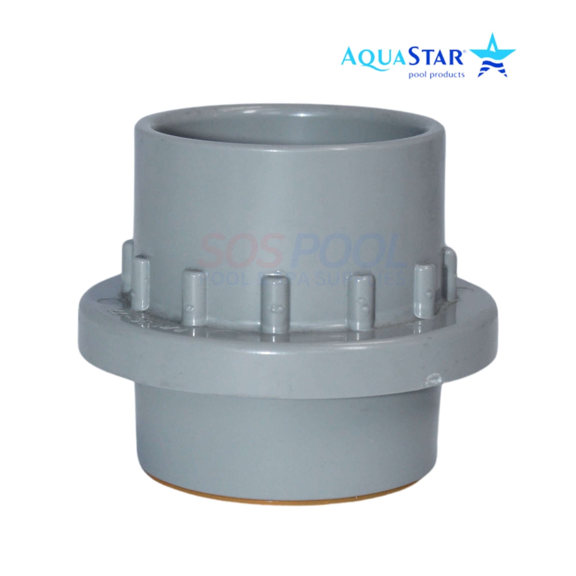 AquaStar Light Niche Return Fitting with Plaster Shield Cap for 1.5" Pipe, SKU 3603-CS, by SOS Pool.