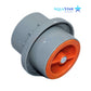 AquaStar Light Niche Return Fitting with Plaster Shield Cap and orange detail, 1.5" Pipe, SKU 3603-CS, SOS Pool.