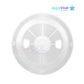 AquaStar Round Skimmer Lid RT101 in white, 9.9 inches, durable for SOS Pool skimmer systems.