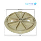 AquaStar RT108 Round Skimmer Lid Tan, 9.9 inches, compatible with AquaStar and standard round skimmer collars by SOS Pool.