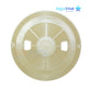 AquaStar Round Skimmer Lid RT108 in tan, 9.9 inches, compatible with AquaStar and standard round skimmer collars, SOS Pool.