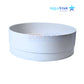 AquaStar SEC101 3" Skimmer Extension Collar in white, ideal for pool supplies and swimming pool parts by SOS Pool.