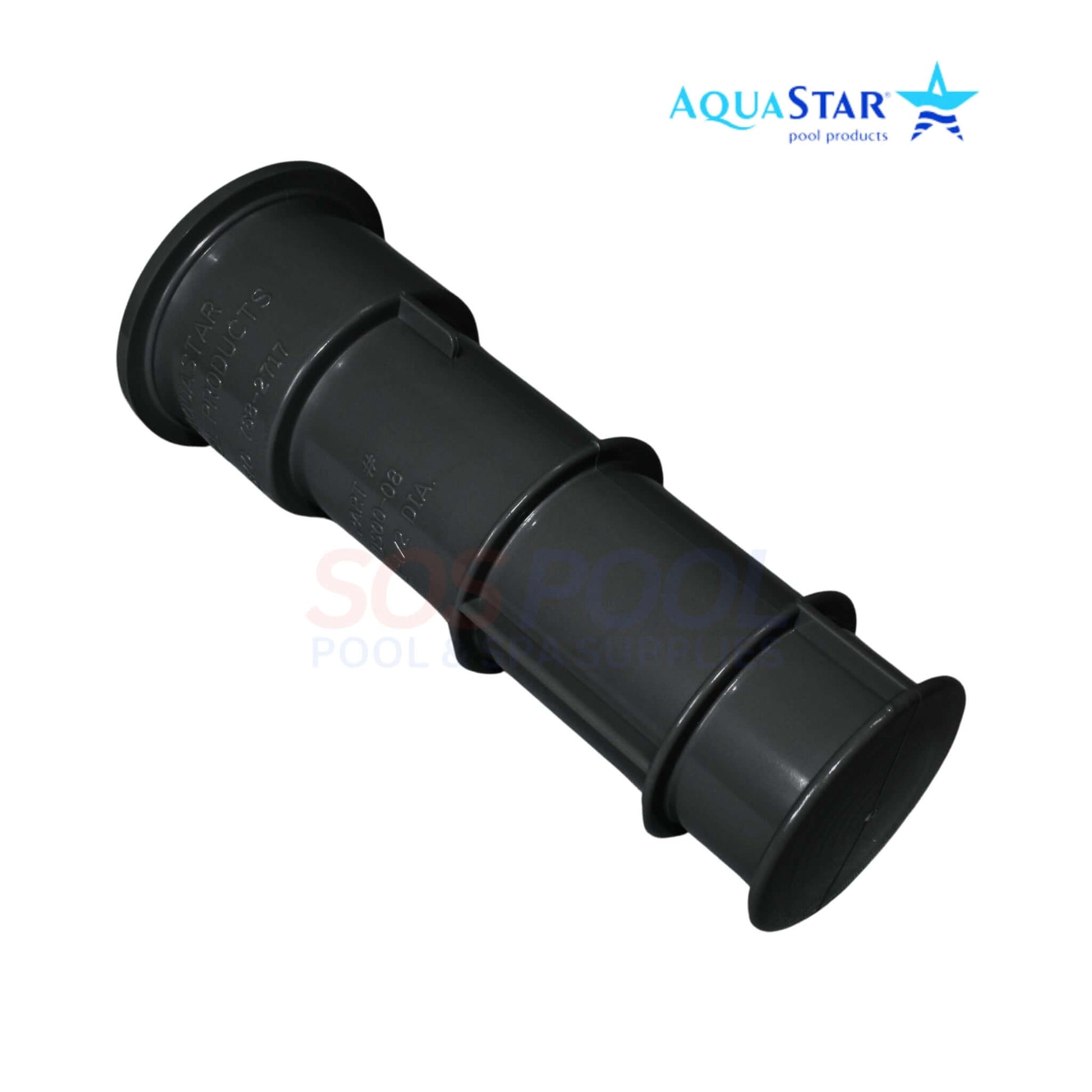 AquaStar Umbrella Stand US102 with Sleeve, Center Cap, UV-resistant ABS, ideal for SOS Pool use, 7.5" black design.