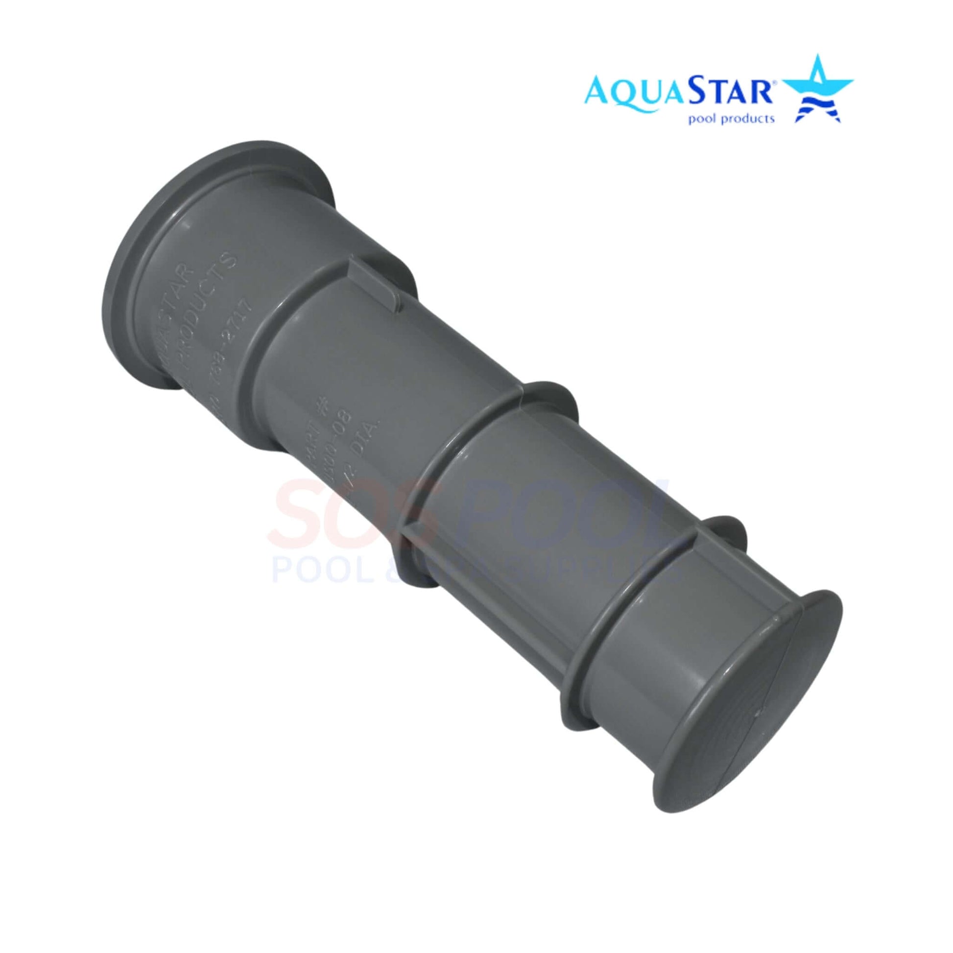 AquaStar Dark Gray Umbrella Stand Sleeve, 7.5 inches, UV-resistant, versatile for pool use, from SOS Pool.