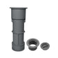 AquaStar Umbrella Stand US105 with sleeve and center cap, 7.5" dark gray, UV-resistant for SOS Pool use.