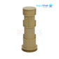 AquaStar Umbrella Stand with Sleeve and Center Cap, Tan, 7.5-inch, ideal for SOS Pool use, durable UV-resistant ABS polymer.