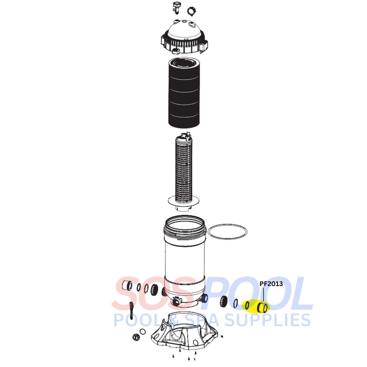 AquaStar Union and Gasket Kit For PLF27000 and PLF35000 Pipeline Filte AquaStar Union and Gasket Kit For PLF27000 and PLF35000 Pipeline Filte
