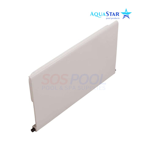 AquaStar Weir Plate SKWD101 with Clips, White for FlowStar Skimmers | SOS Pool Supplies | Durable & Noise-Reducing Design