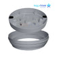 AquaStar 10" Fillable Standard Skimmer Lid and Frame in Gray for pool decks, SKU: FL10103 - SOS Pool.